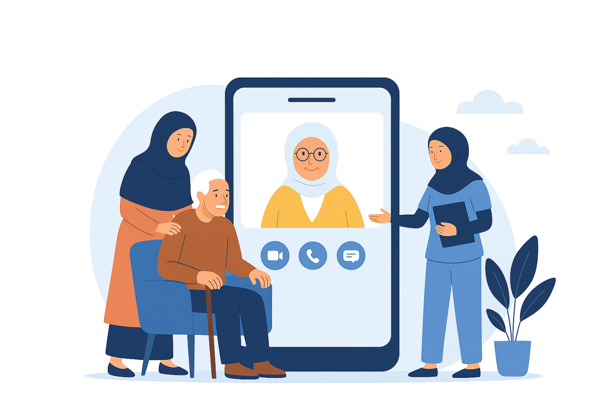 پلتفرم آنلاین دسترسی به خدمات نگهداری سالمندان در منزل